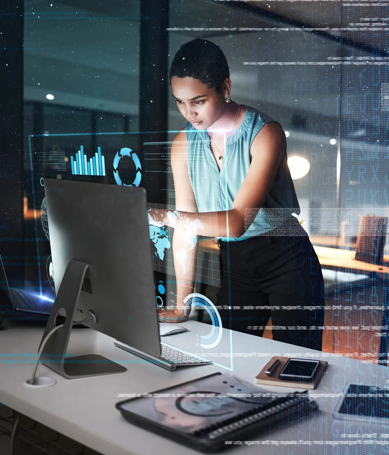 AI specialist working with data and machine learning systems